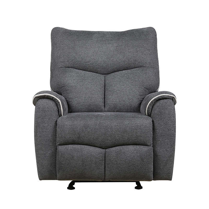 Manual reclining chair with soft and comfortable fabric