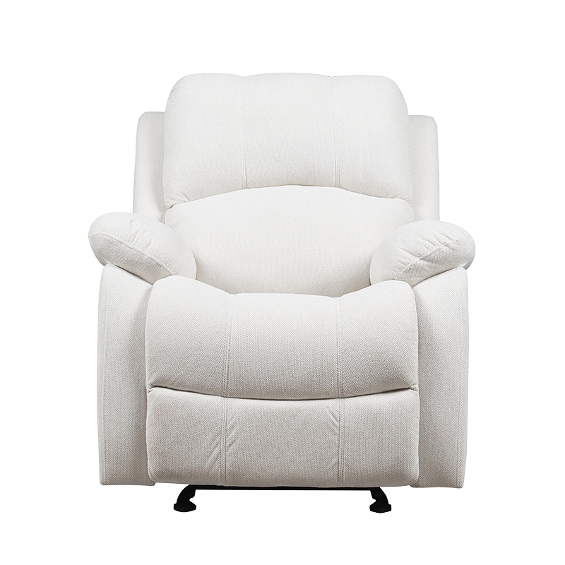 Breathable skin comfortable fabric soft padded manual recliner chair