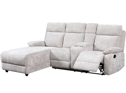 The manual turning corner sofa is now on the market. It defines classic comfort. 