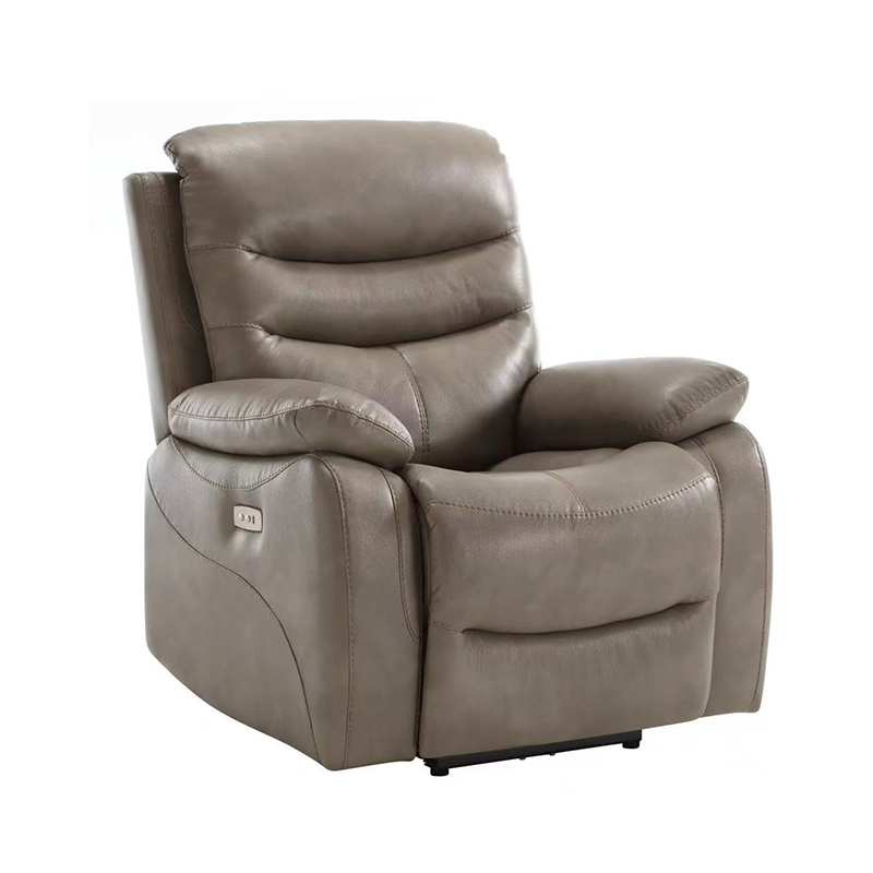 Leather Electric Power Recliner Chair with USB Ports