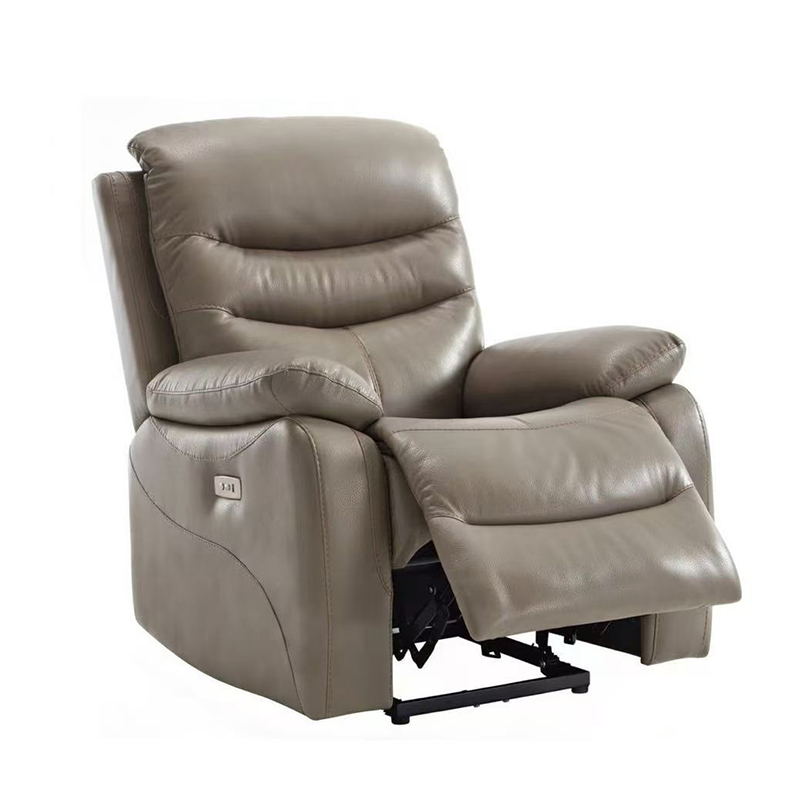 Leather Electric Power Recliner Chair with USB Ports