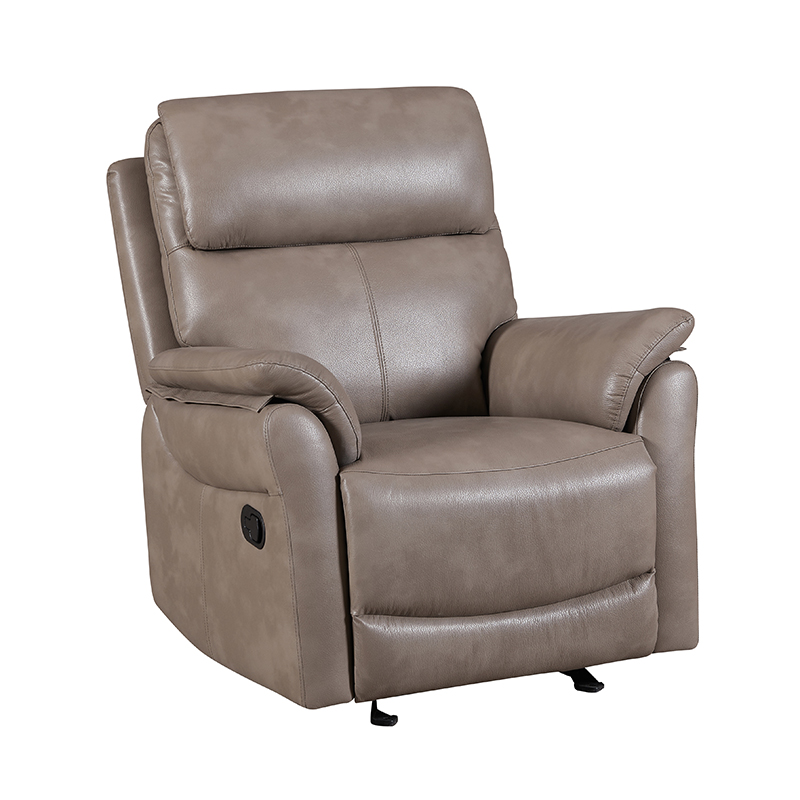 35.8''w Leather Manual Recliner Chair with Rolled Arms 