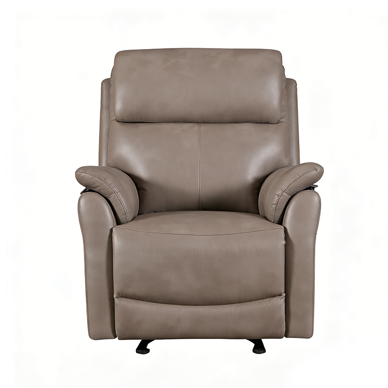 35.8''w Leather Manual Recliner Chair with Rolled Arms 