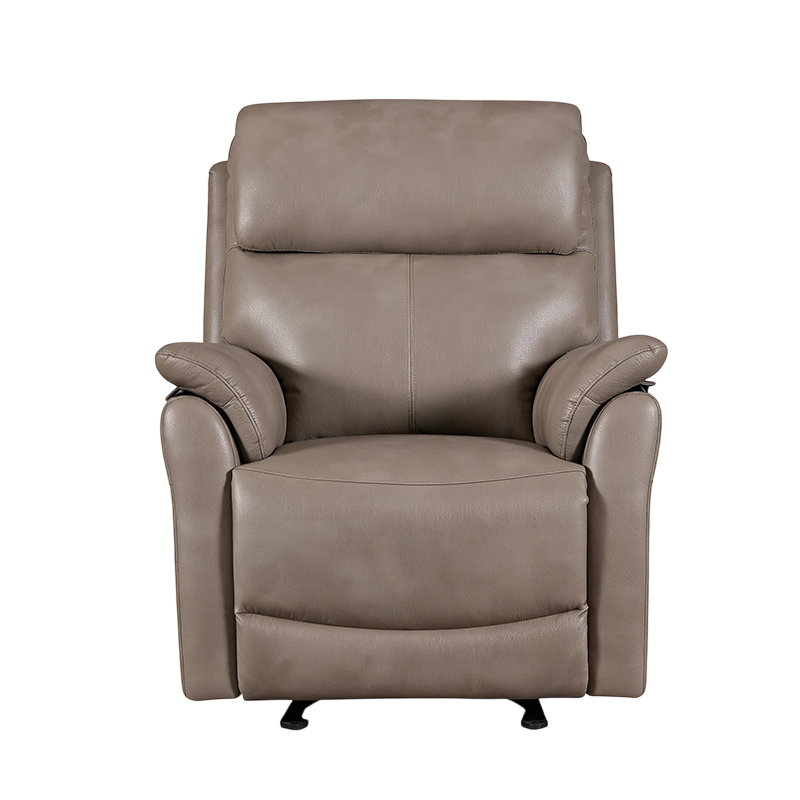 35.8''w Leather Manual Recliner Chair with Rolled Arms 