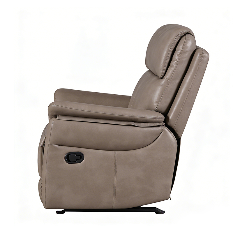 35.8''w Leather Manual Recliner Chair with Rolled Arms 