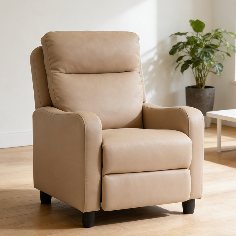 Mircrofiber Recliner Push back Club Chair