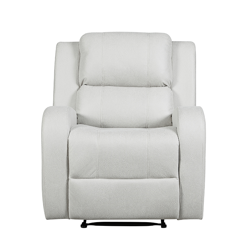 Classic and Traditional Manual Recliner Chair with Overstuffed Arms and Back