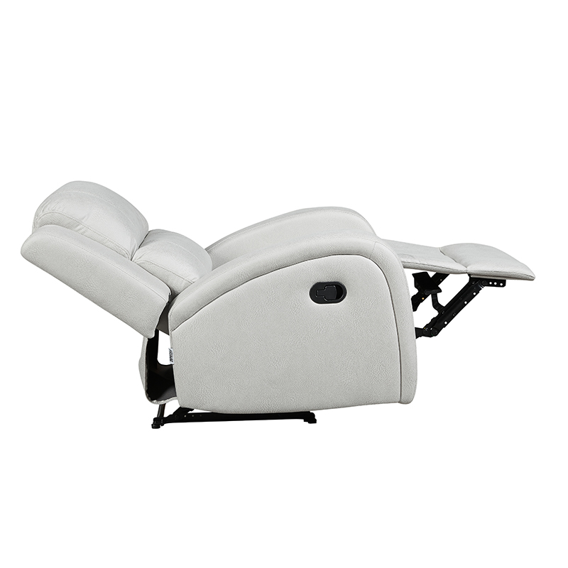 Classic and Traditional Manual Recliner Chair with Overstuffed Arms and Back