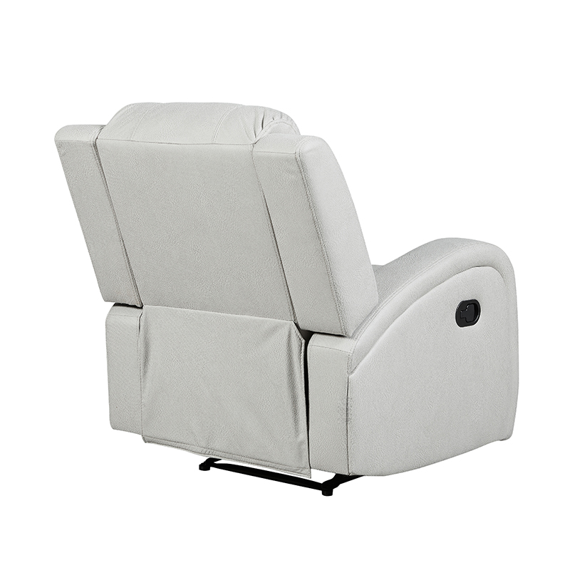 Classic and Traditional Manual Recliner Chair with Overstuffed Arms and Back