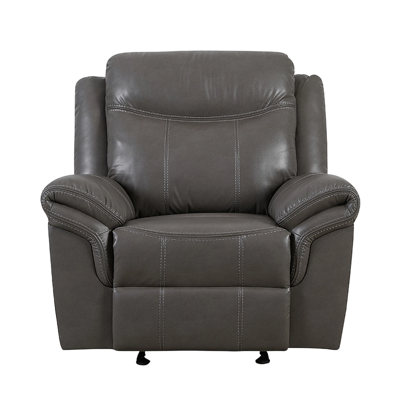Faux Leather Manual Recliner Chair With Glider