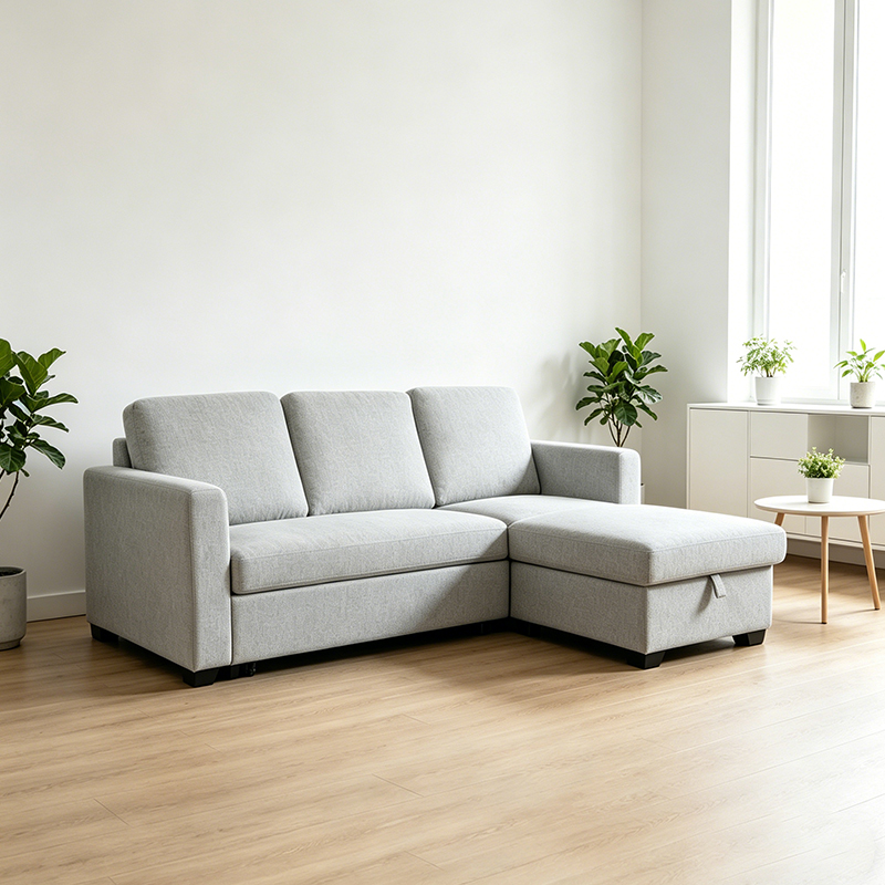 Reversible Sectional Sleeper Sofa Bed with Storage Chaise