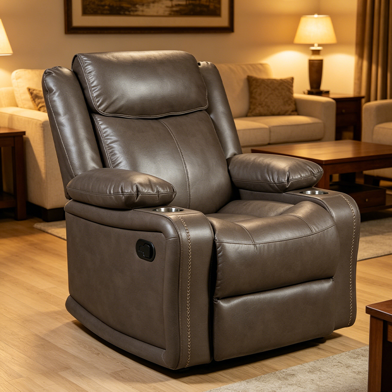 37.4 Wide Manual reclining chair with soft and comfortable cushions