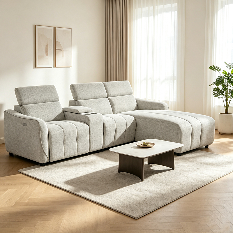 3 Piece Power Recliner Chair With Chaise